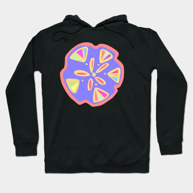 Colorful Sand Dollar Hoodie by CarrieBrose